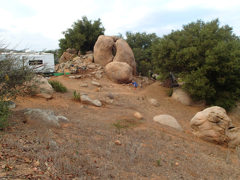 Our trailer site last fall